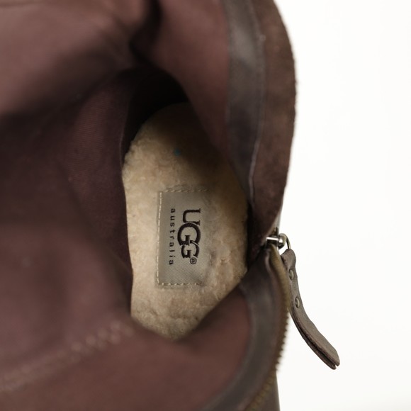 UGG Damien Rylie Collection Leather Buckle Moto Boots size 7 - Picture 9 of 11